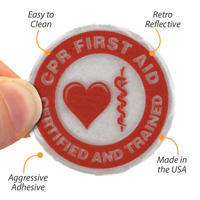 Reflective Hard Hat Decal: CPR Trained Certified