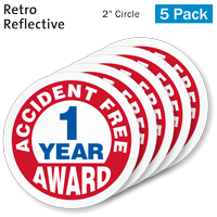 Reflective accident-free label