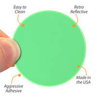 Fluorescent Green Hard Hat Label
