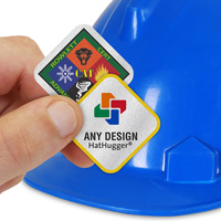 Custom Diamond Shape Hard Hat Label