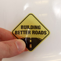 Diamond Design Hard Hat Stickers