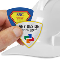 Custom Design Hard Hat Labels Emblem