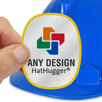 Custom Oval Hard Hat Sticker