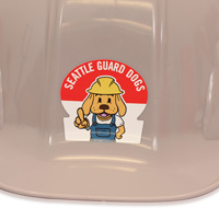 Custom Rectangle Hard Hat Label