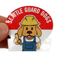 Personalized Hard Hat Rectangle Sticker