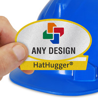 Triangle Shape Hard Hat Sticker