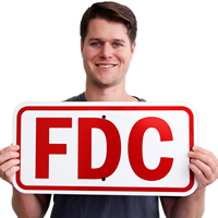 Fire Department Connection Fdc Signs