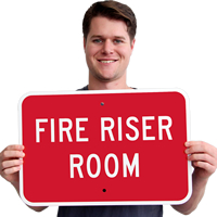 Fire Riser Room Sign