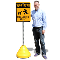 Recycled Rubber Sign Base Kit