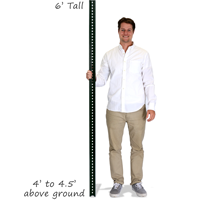 U-Channel Sign Post Kit - 6' tall
