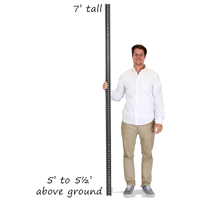 Black Standard U-Channel Sign Post