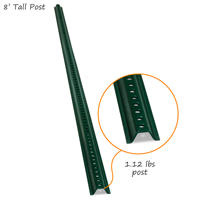 Standard U-Channel Baked Enamel Post