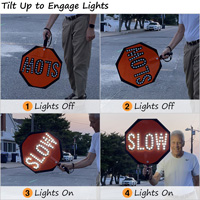 LED paddle tilt feature turns the lights on or off