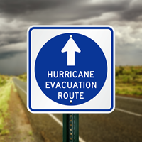 Hurricane Evacuation Route Signs