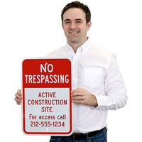 Custom No Trespassing Sign