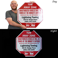 No Parking Towing Enforced Sign
