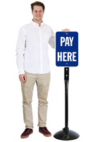 General Information Sign, PAY HERE