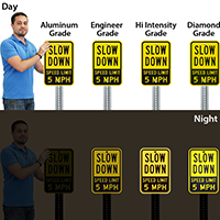 Slow Down Signs