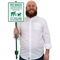 Pet Waste Transmits Disease Warning Sign