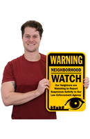 Report Suspicious Activity Sign