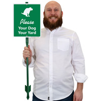 Keep Your Yard Clean Lawnboss Sign