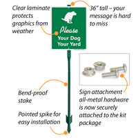 Responsible Dog Ownership Lawnboss Sign