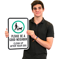 Clean Up After Your Dog, Dog Poop Sign