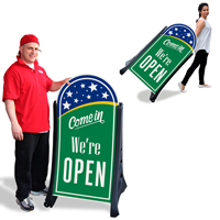 Come In We Are Open Sign