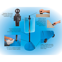 Roll 'n' Pole Sign Holder