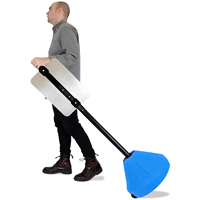 Roll 'n' Pole Portable Sign Holder For Parking