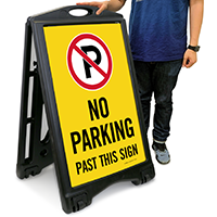 No Parking, Past This Sign with Symbol