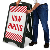 Now Hiring Sidewalk Sign