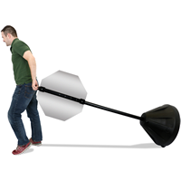 XL Roll 'n' Pole Portable Sign Holder