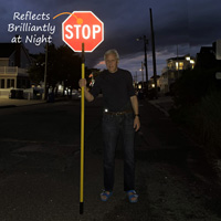 Reflective stop slow paddle