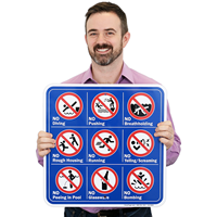 Pool Rules Safety Sign