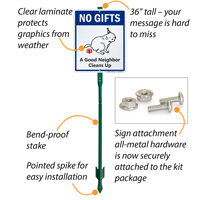 Responsible pet ownership Clean up sign