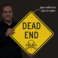 Dead end traffic sign