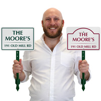 Personalized Lawn Sign Address Identification