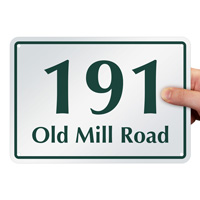 Personalized House Number Signage