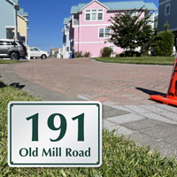 Custom Address Sign with Street Name