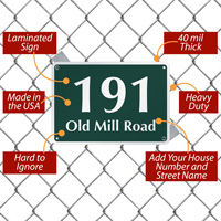 Customizable House Address Plaque