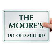 Custom your name and house address sign