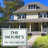 Custom address plaque