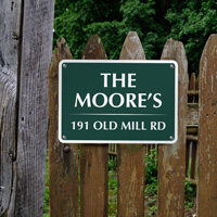 Custom House Identification Plaque