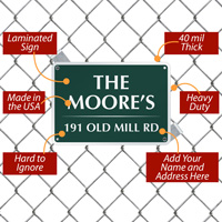 Unique Signage with Personal Information