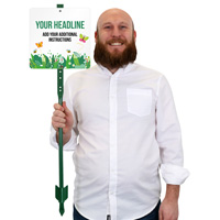 Customizable Outdoors Pesticide Sign