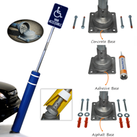 FlexBollard XL with Signspost