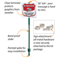 Security Alert: No Trespassing Monitored by Video Surveillance