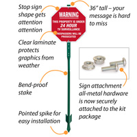 Security Camera Lawn Sign