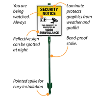 Security Camera Property Sign